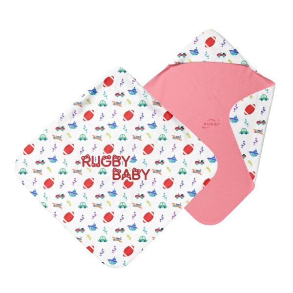 Baby Blankets-Purple cartoon transportation blanket - Image 4