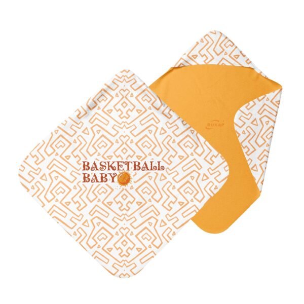 Baby Blankets-Brown cartoon baseball blanket - Image 4