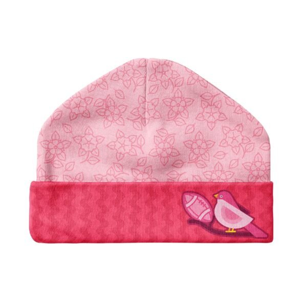 Baby Hats-Cartoon Rugby Bird Pink