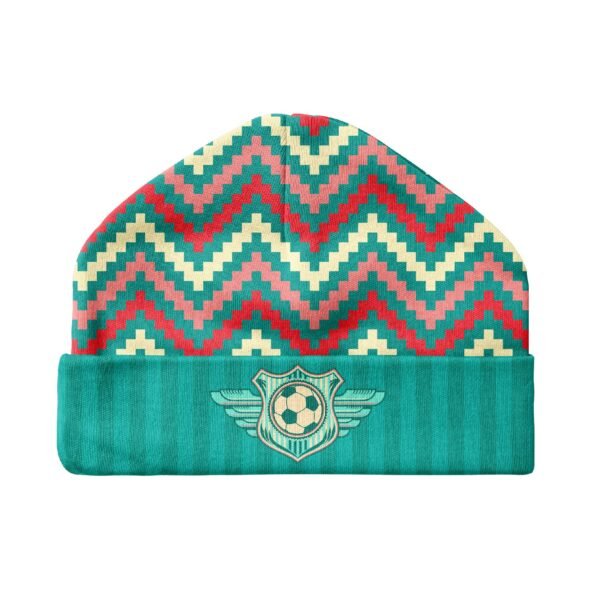 Baby Hats-Green yellow football badge - Image 4