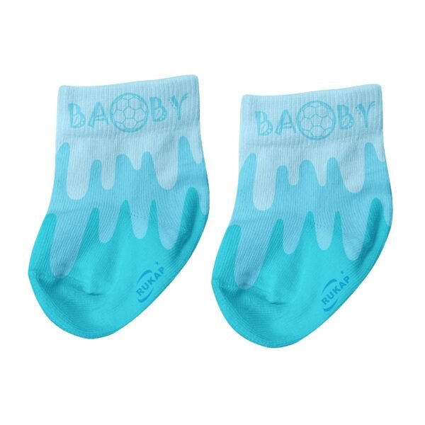 Baby Socks-Soccer waves Orange - Image 5