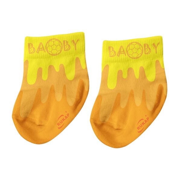 Baby Socks-Soccer waves Orange