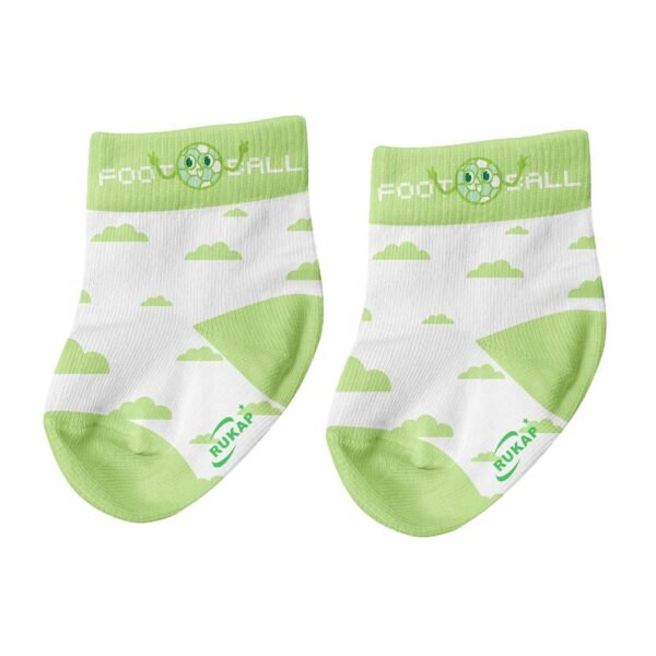 Baby Socks-Football Cloud Yellow - Image 5