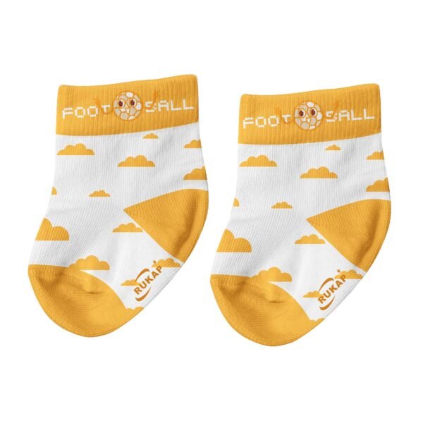 Baby Socks-Football Cloud Yellow