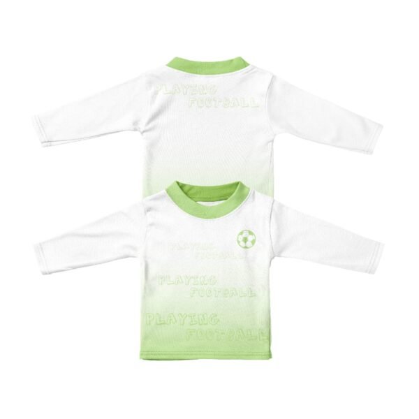 Long Sleeves Round Neck Shirt-Blue gradient playing basketball - Image 4