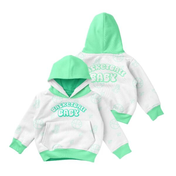 Sweat Shirts-Green Basketball Baby