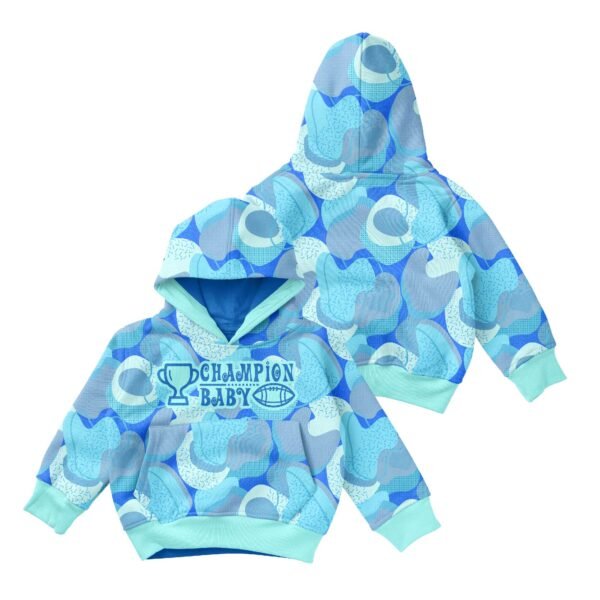 Sweat Shirts-Blue print champion baby