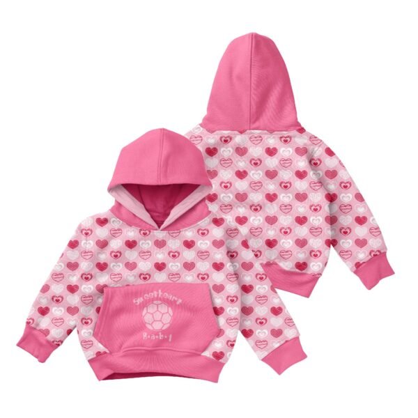 Sweat Shirts-Blue Football Sweetheart Baby - Image 4