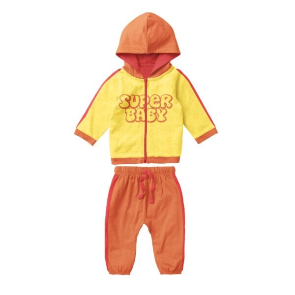 Tracksuit-Green patchwork printed jacket - Image 13