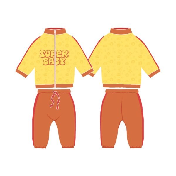 Tracksuit-Blue yellow Surrounding football - Image 13