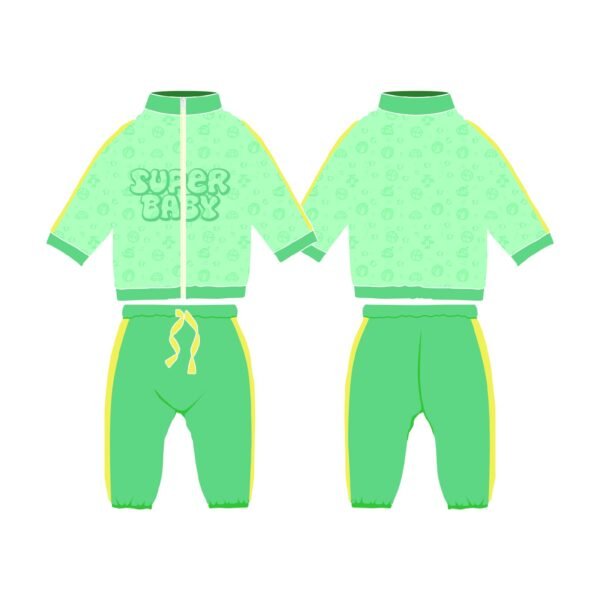 Tracksuit-Blue yellow Surrounding football - Image 11