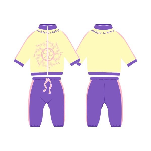 Tracksuit-Blue yellow Surrounding football - Image 10