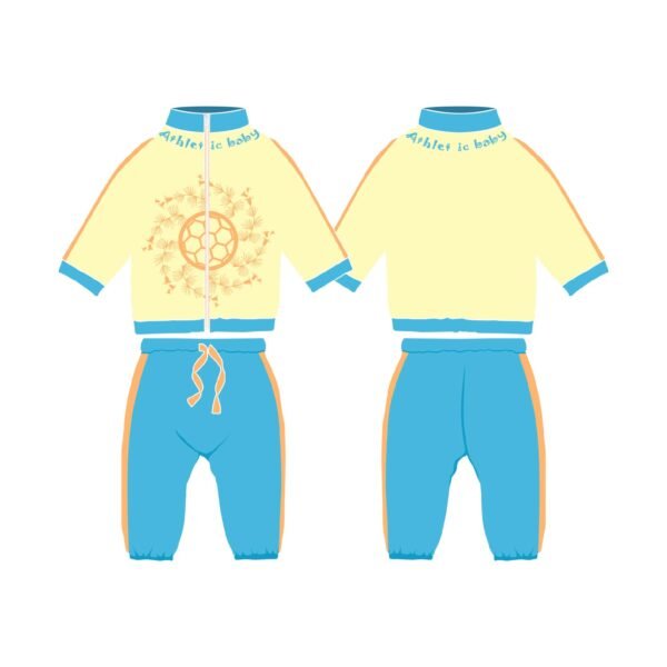 Tracksuit-Blue yellow Surrounding football