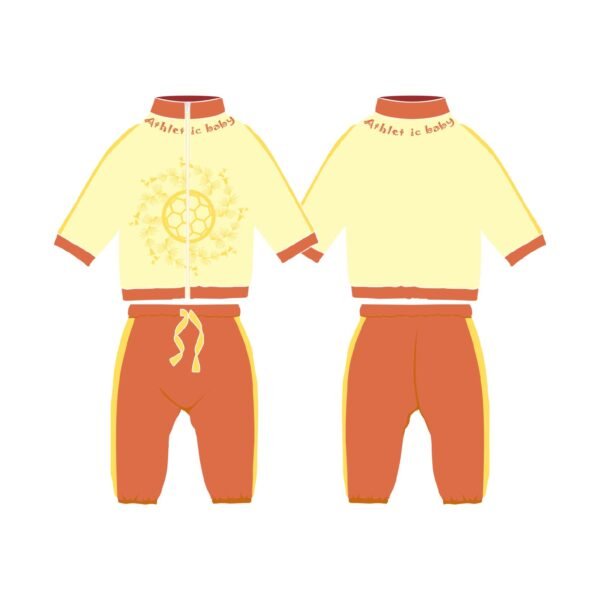 Tracksuit-Blue yellow Surrounding football - Image 8