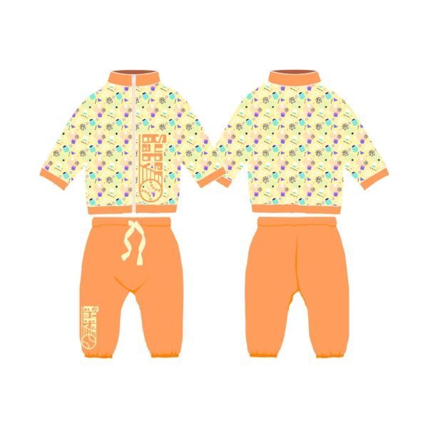 Tracksuit-Blue yellow Surrounding football - Image 7
