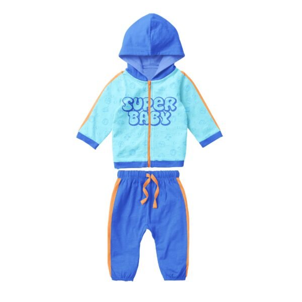 Tracksuit-Green patchwork printed jacket - Image 12