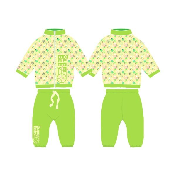 Tracksuit-Blue yellow Surrounding football - Image 6