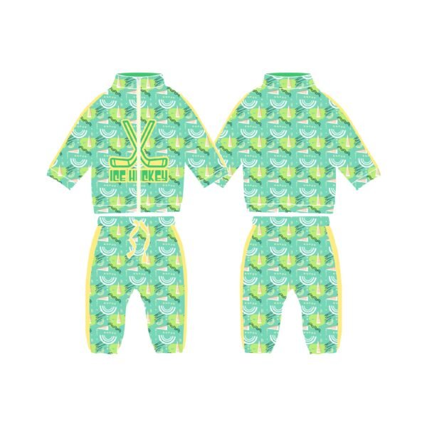 Tracksuit-Blue yellow Surrounding football - Image 3