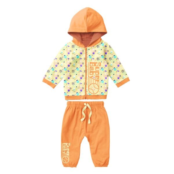 Tracksuit-Green patchwork printed jacket - Image 7
