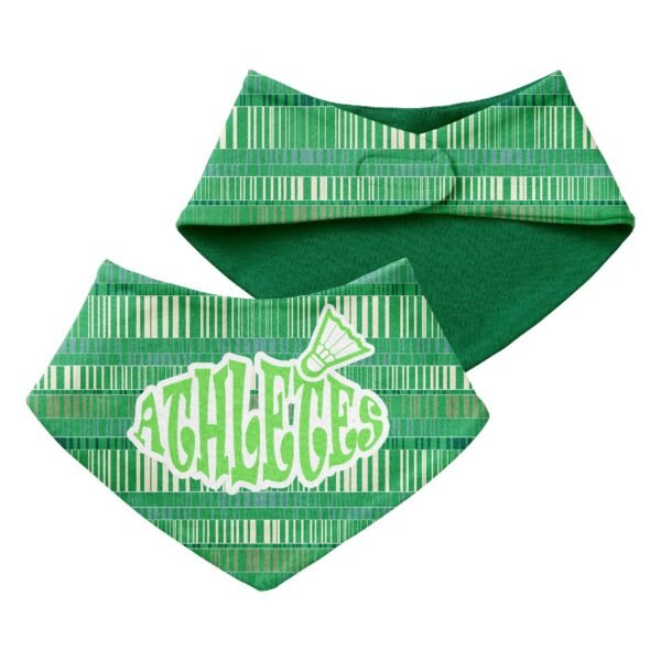badminton Triangle Baby Bibs-Blue - Image 2