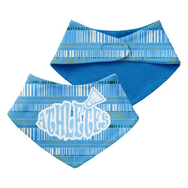 badminton Triangle Baby Bibs-Blue