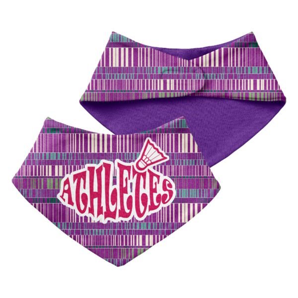 badminton Triangle Baby Bibs-Blue - Image 4