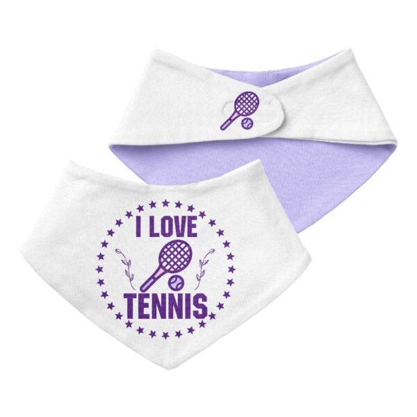 Rugby Triangle Baby Bibs-pink - Image 3