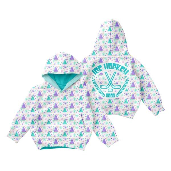 Sweat Shirts-Purple hockey print - Image 4